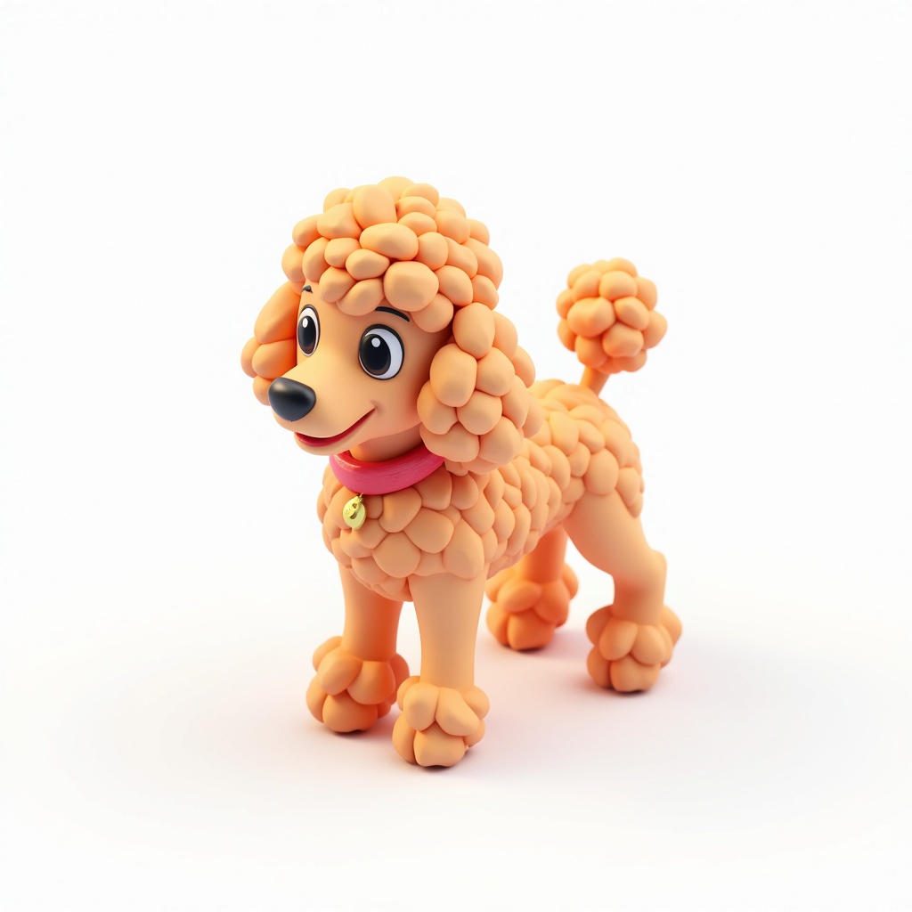 A cute poodle dog
